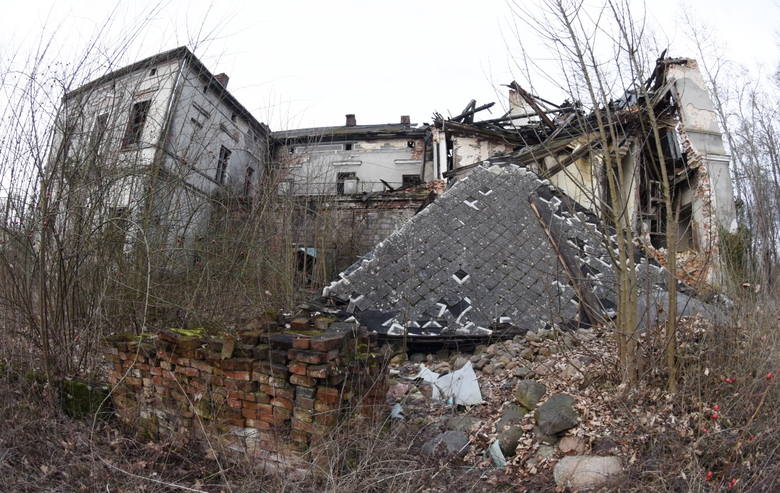 Tak obecnie wyglądają ruiny pałacu w Kosierzu (gmina Dąbie). Obiekt jest w coraz gorszym stanie, a właściciel pozostaje nieuchwytny...