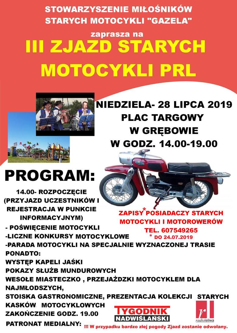 III Zjazd Starych Motocykli w Grębowie już w niedzielę 