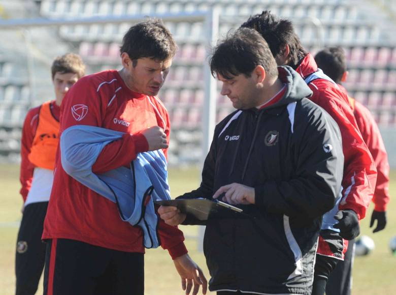 Radosław Matusiak (z lewej) grał w barwach GKS Bełchatów.