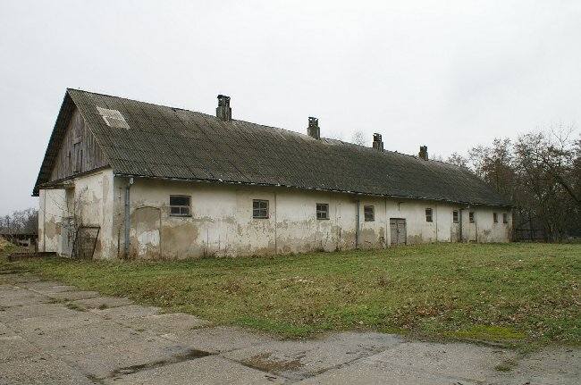 Resztki zabudowań obozu w Krzesimowie