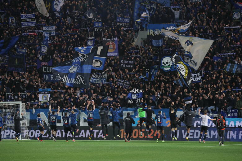 Atalanta Bergamo świętuje awans do finału Pucharu Włoch.