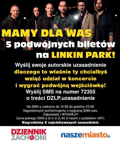 Koncert Linkin Park w Rybniku [WYGRAJ BILETY] Mamy bilety na Linkin Park