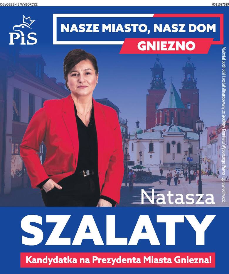 Natasza Szalaty - kandydatka na Prezydenta Miasta Gniezna!