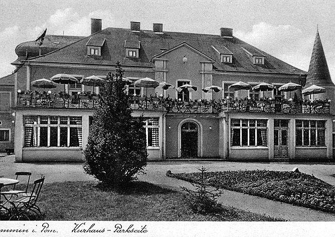 Działania wojenne ocaliły „Kurhaus”. Rezydowała tu w 1945 r. grupa operacyjna organizująca polską administrację w Kamieniu 