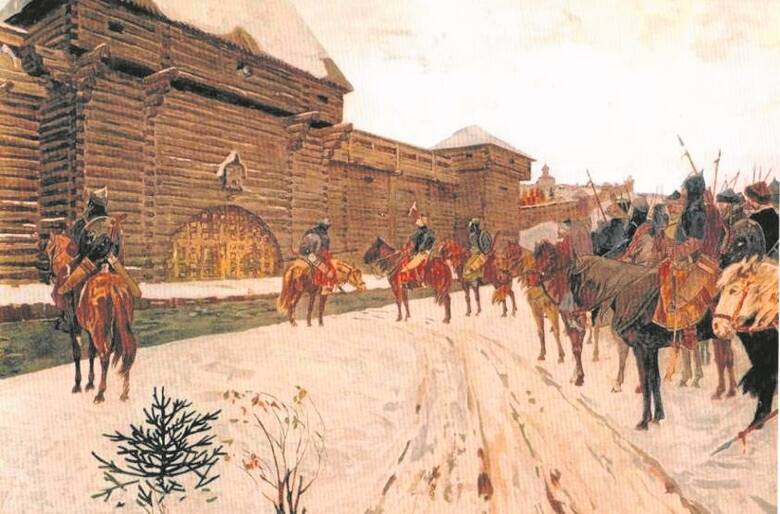 Mongołowie pod wałami Włodzimierza, obraz A. Maksimowa