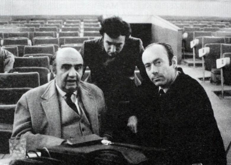Aleksander Bardini podczas prób do spektaklu „Elektra”. Zdjęcie wykonano w 1971 roku