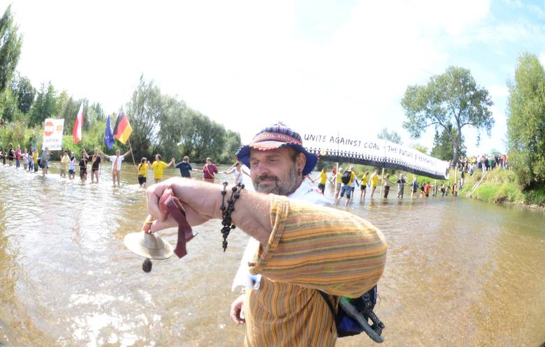 23 sierpnia 2014 r. Protest Greenpeace przeciwko kopalni Gubin-Brody