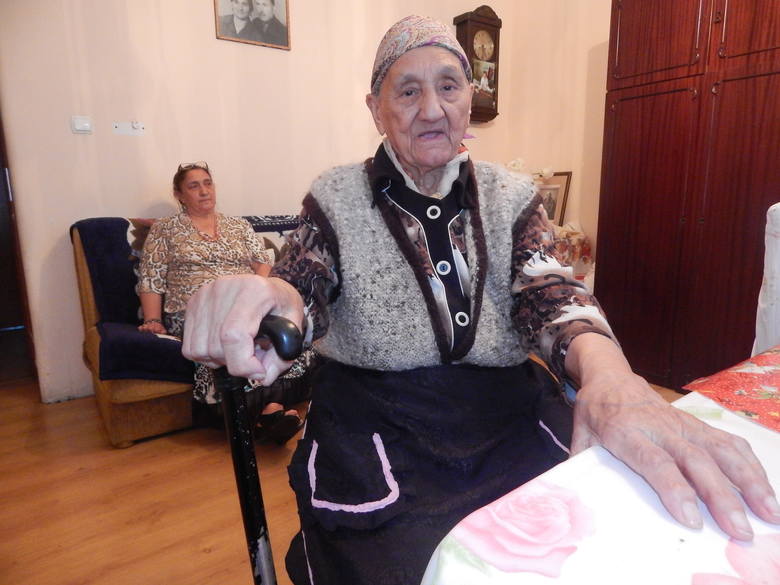 Alfreda Markowska, zwana Babcią Noncią, w dniu 90. urodzin