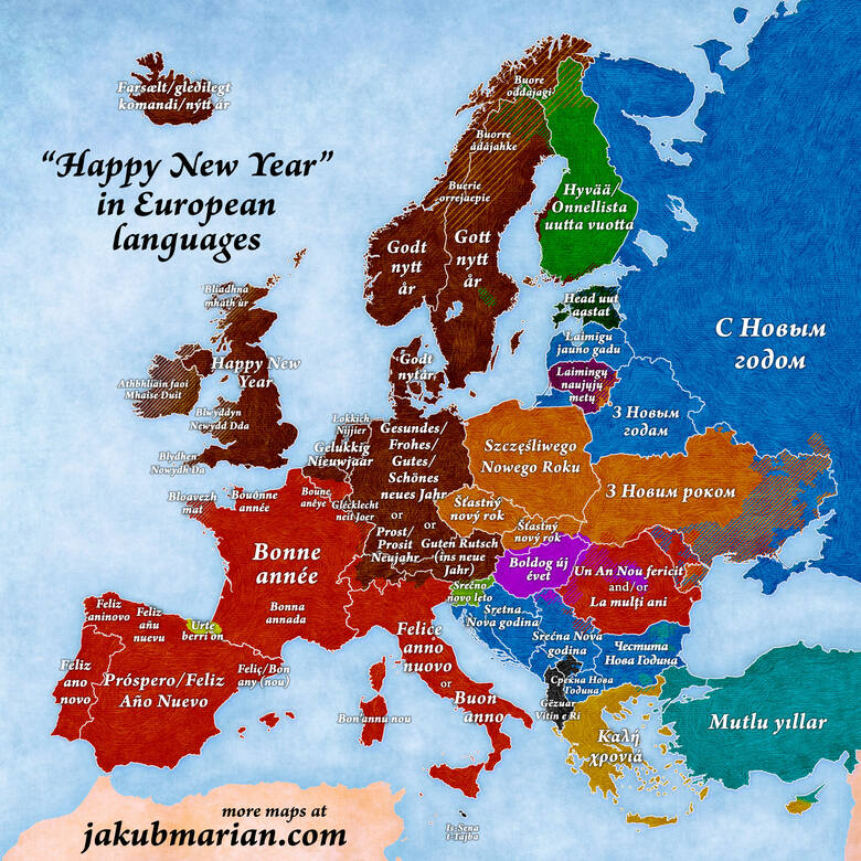 Czego życzą sobie na Nowy Rok mieszkańcy Europy?