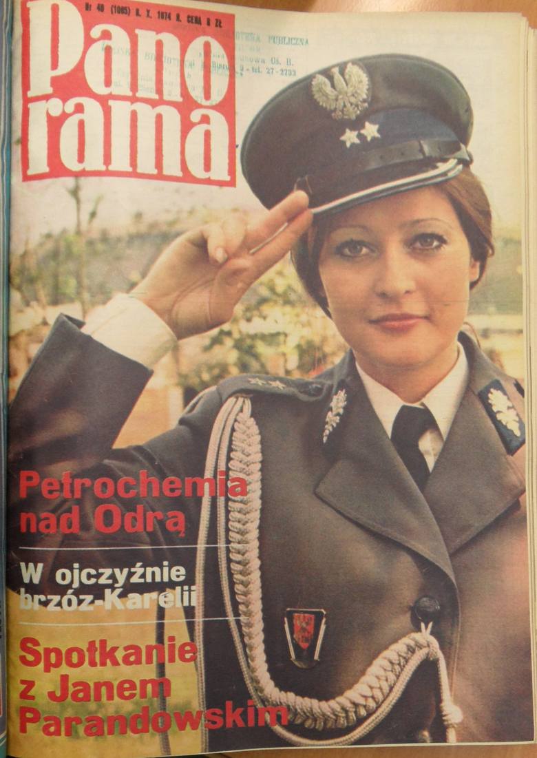 Podporucznik Wanda Gala z Komendy Wojewódzkiej MO w Katowicach, 1974