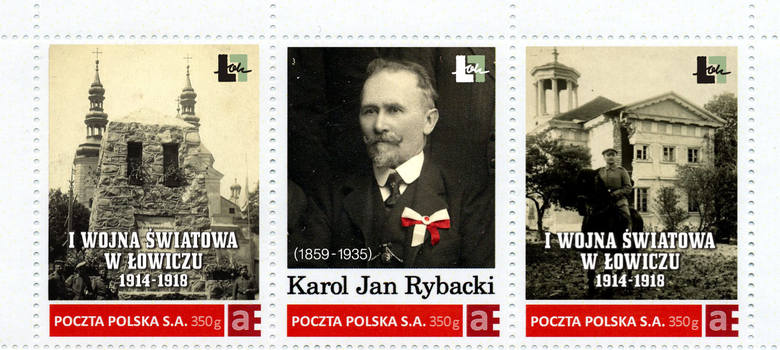 Album ŁOK na znaczkach pocztowych