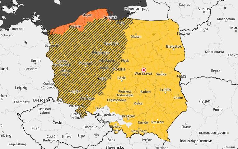 O godz. 11 IMGW opublikowało komunikat meteorologiczny dla Wrocławia i powiatów ościennych. Z jego treści wynika, że do godz. 14 prędkość wiatru będzie