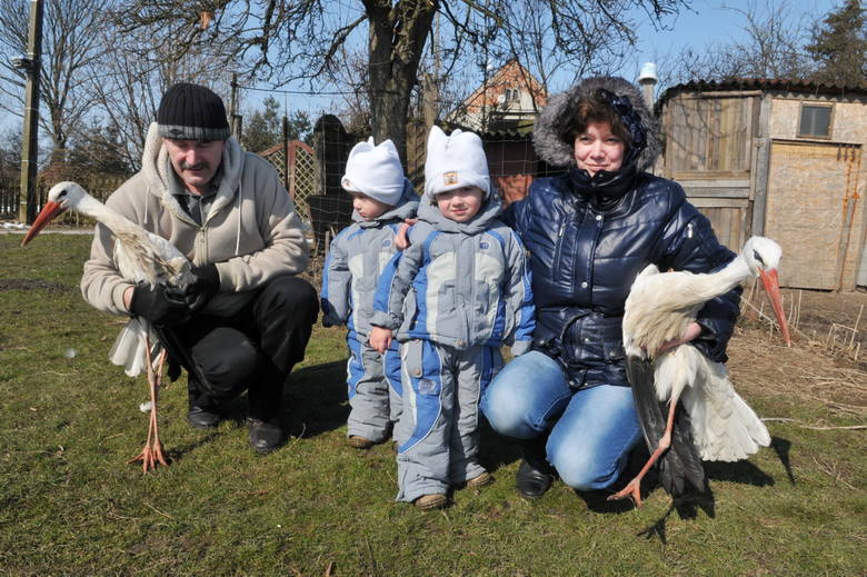 Rodzina Jałtuszewskich Jadwiga i Rafał z synami w 2013 roku.