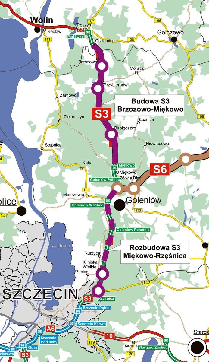 GDDKiA ogłosiła wybór wykonawcy w przetargu na realizację dwóch odcinków drogi S3 – od Brzozowa do Miękowa i od Miękowa do Rzęśnicy. Jako najkorzystniejsze