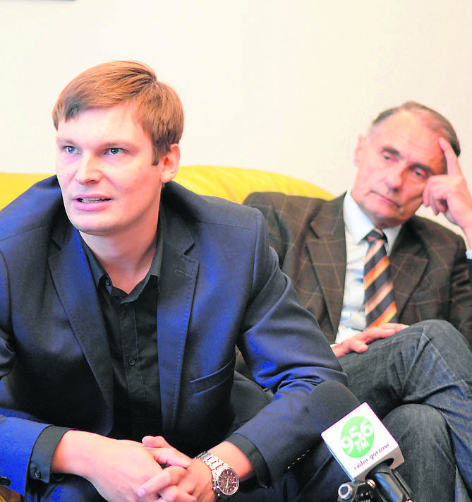 Na konferencji prasowej byli: Sebastian Duliniec i Jerzy Wierchowicz (na zdjęciu) oraz Paweł Jurewicz i Jerzy Synowiec