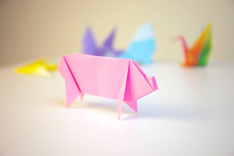 świnka z origami