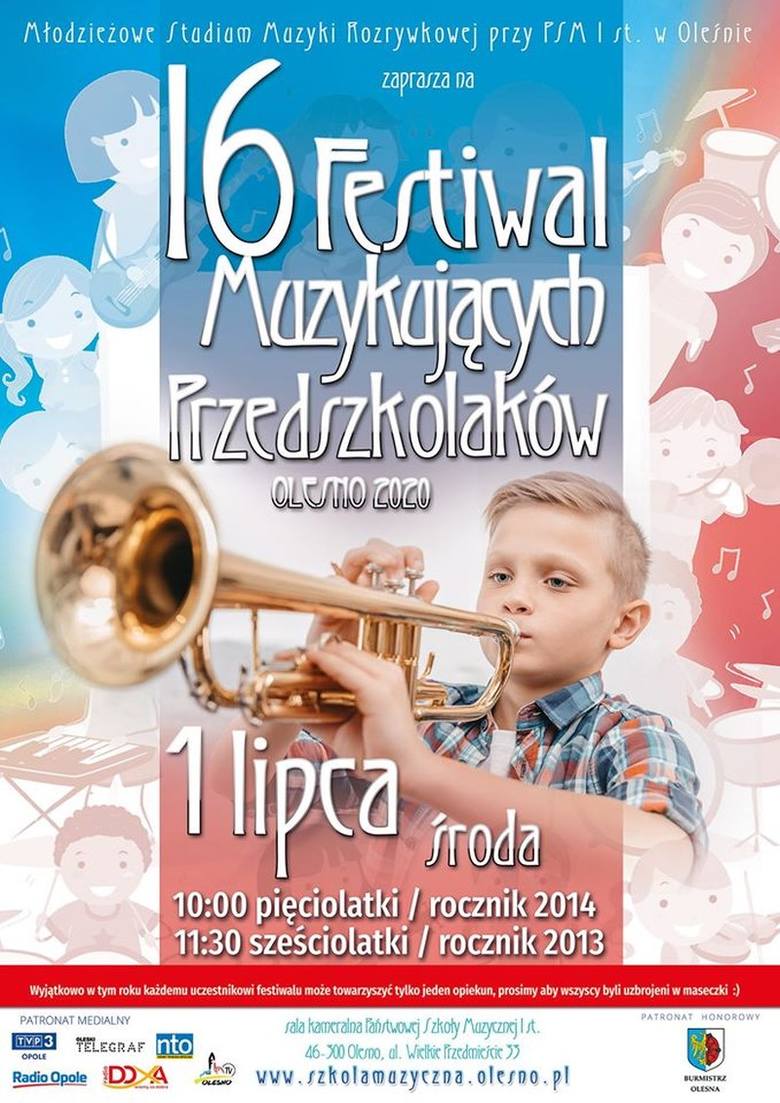 XVI Festiwal Muzykujących Przedszkolaków w Oleśnie