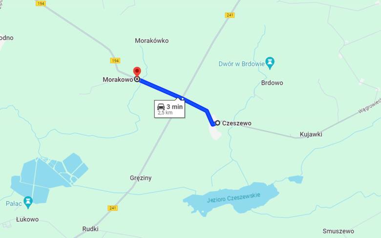 Do wypadku doszło na drodze Morakowo - Czeszewo