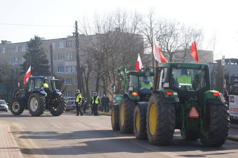 Protest rolników w Rawie Mazowieckiej