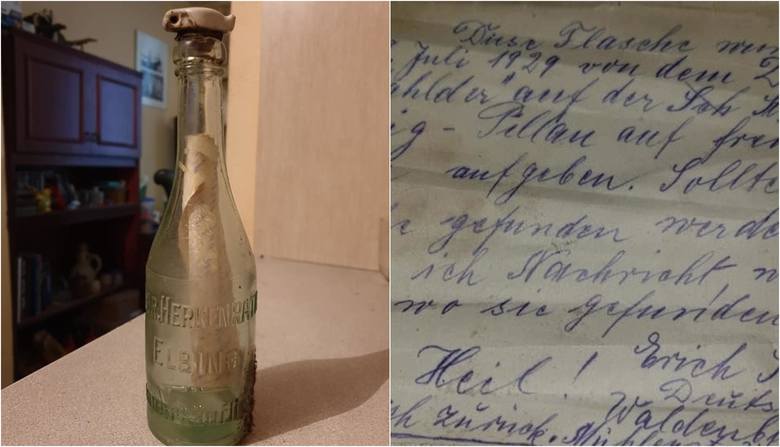 Autorzy listów w butelce od dawna nie żyją, a te nadal krążą po morzach. Jeden z nich wyłowiono z Zalewu Wiślanego. W wodzie był 90 lat