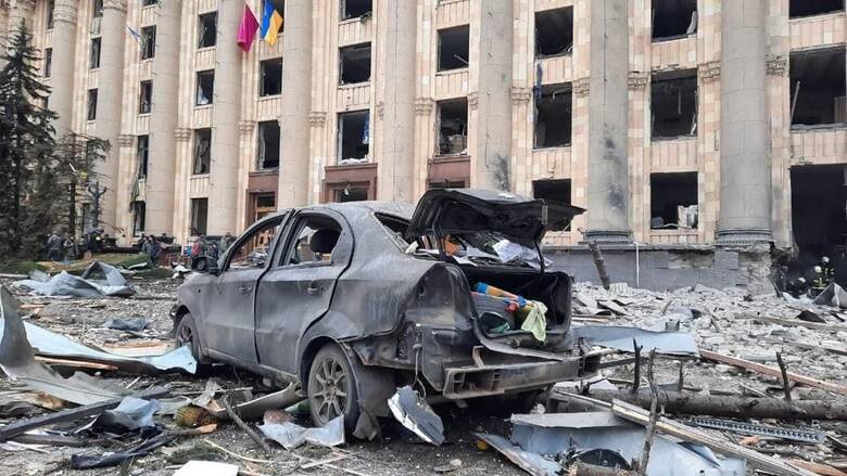 Agresja Rosji na Ukrainę. Bombardowanie Kijowa i Charkowa: są zabici i ranni