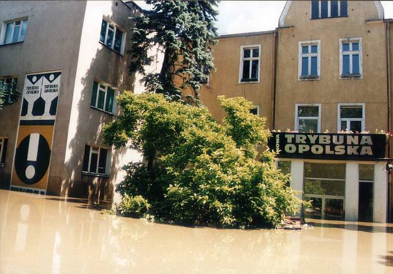 Powódź 1997 w Opolu.  Redakcja NTO.