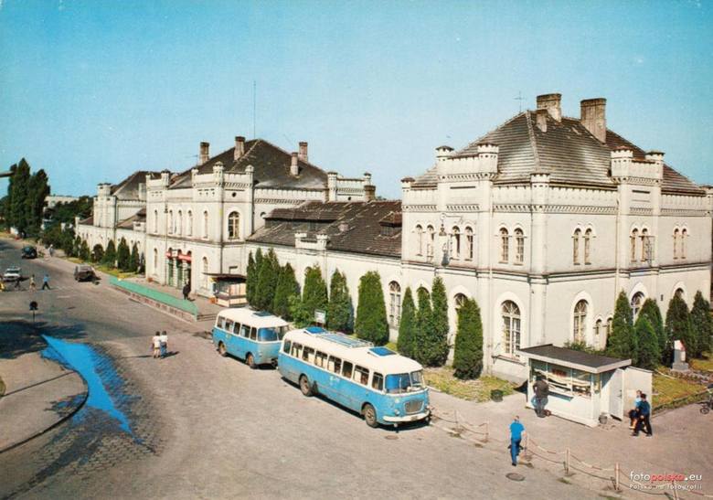 Dworzec kolejowy w Skierniewicach. Zdjęcie pochodzi z lat 1975-1979<br /> 