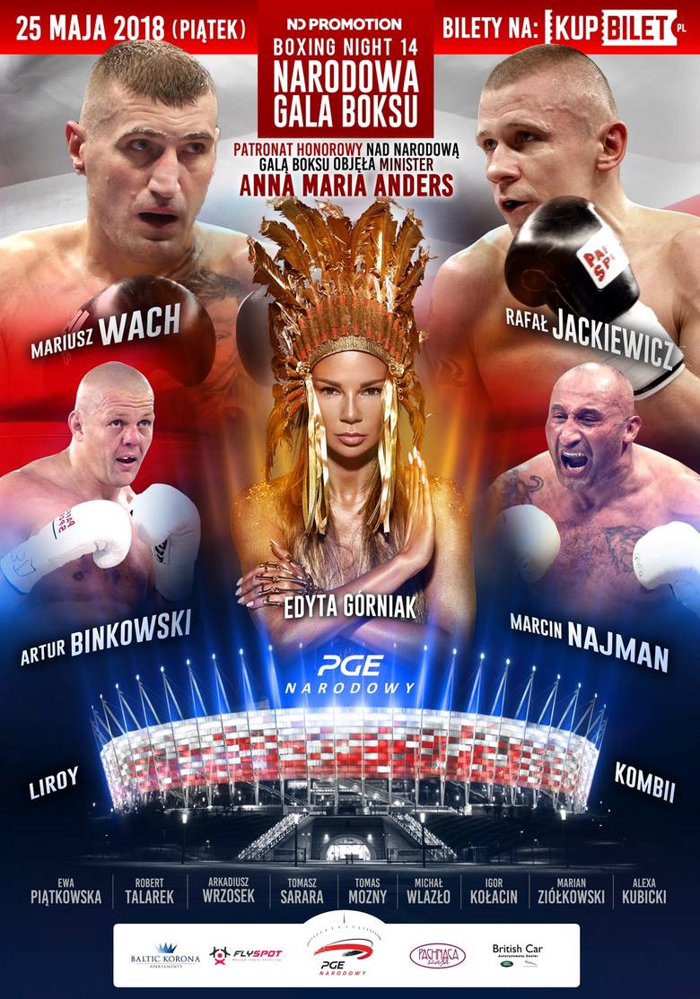 Boxing Night 14. Narodowa Gala Boksu 2018. LIVE [Szpilka, Wach, Najman 25.05.2018]