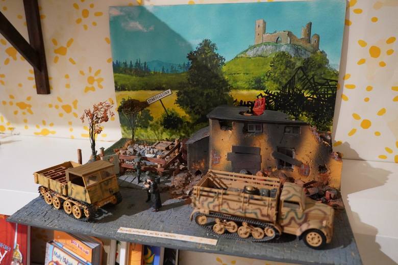 Wystawa zabawek militarnych w Muzeum Wojska w Białymstoku.