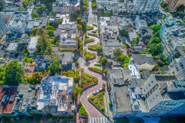Lombard Street w San Francisco 