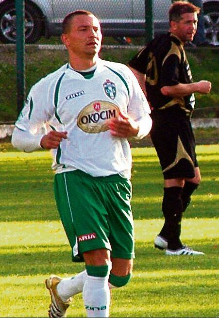 Daniel Jarosz jako zawodnik II-ligowego Okocimskiego Brzesko