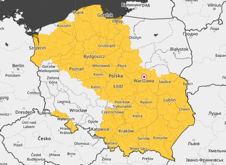 Obszar Polski objęty ostrzeżeniem IMGW przed silnym mrozem