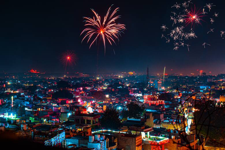 Sztuczne ognie z okazji święta Diwali