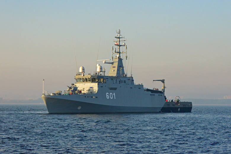 Niszczyciel min ORP Kormoran. Firma Stocznia Remontowa Shipbuilding