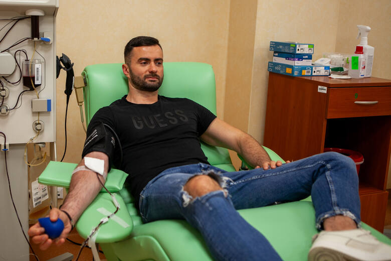 Krzysztof Baran z Głogowa Małopolskiego, od sześciu lat regularnie oddaje osocze i krew.