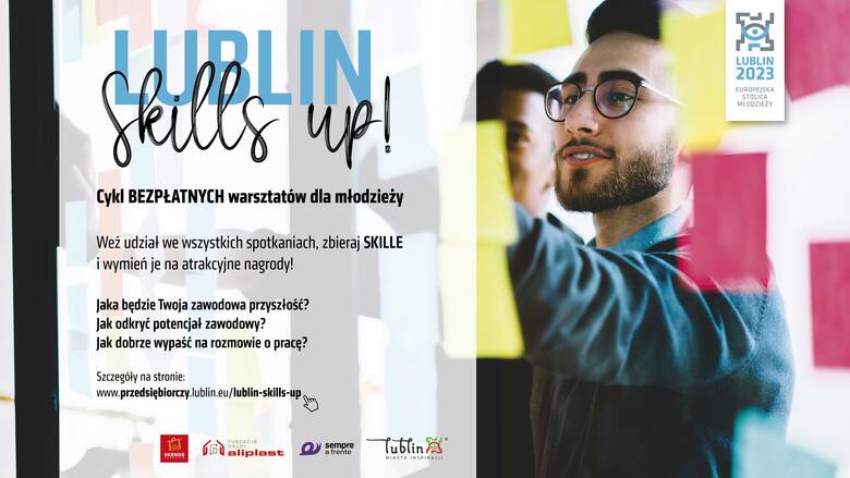 Miasto organizuje szkolenia dla młodych wchodzących na rynek pracy. Skorzystaj z Lublin Skills Up!
