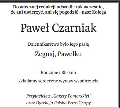 Nie żyje Paweł Czarniak, nasz reporter, przyjaciel i strażak OSP