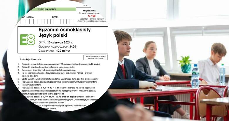Egzamin ósmoklasisty 2024: polski w terminie dodatkowym – arkusz CKE już jest. Egzamin w czerwcu już za nami. Jakie były tematy i zadania?