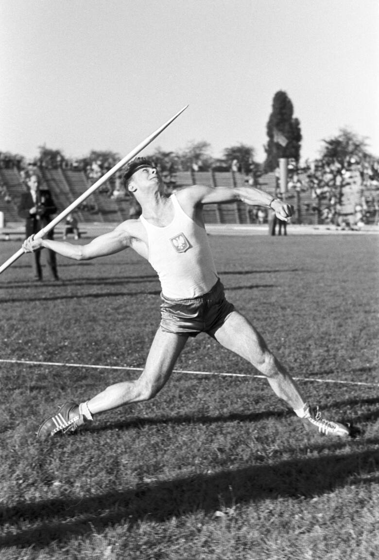 Janusz Sidło - najlepszy oszczepnik w historii polskiej lekkoatletyki, srebrny medalista olimpijski z Melbourne (1956 r.).