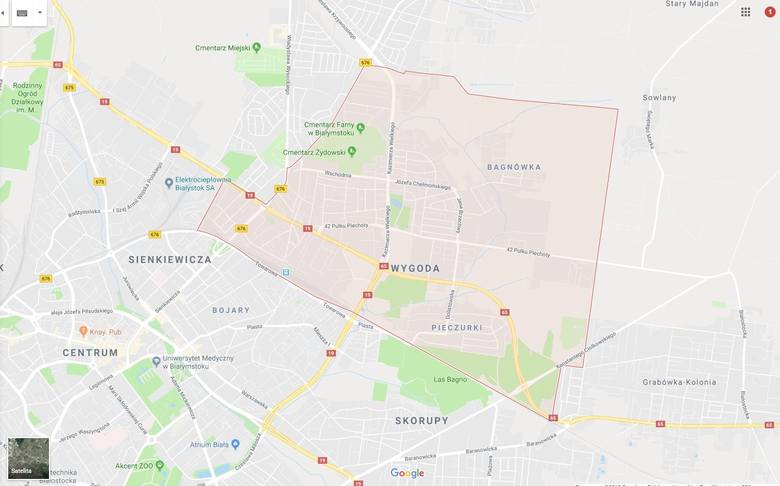 mapa ulic bialystok Białystok. Podział na osiedle. Sprawdź na jakim osiedlu leży Twoja 