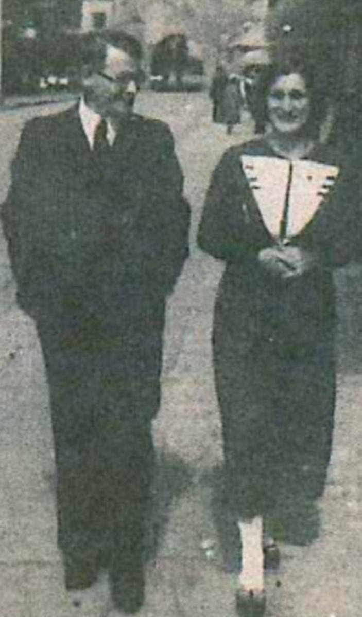 1928 r. Młodzi małżonkowie, Konstanty i Zofia,  w Chełmnie 