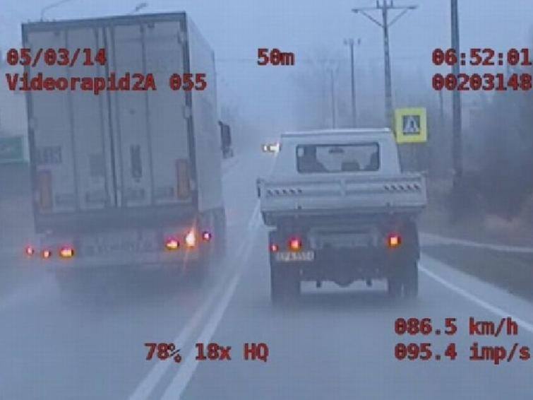 16 punktów karnych i 700 złotych mandatu dla kierowcy ciężarówki (WIDEO)