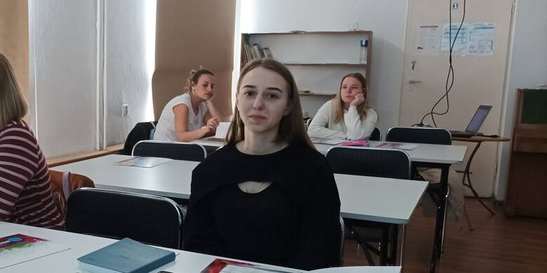Jedną z uczestniczek kursu jest 21-letnia Anastasiya, która do Polski przyjechała zaledwie dwa tygodnie temu, 11 marca. Jak sama opowiada języka polskiego