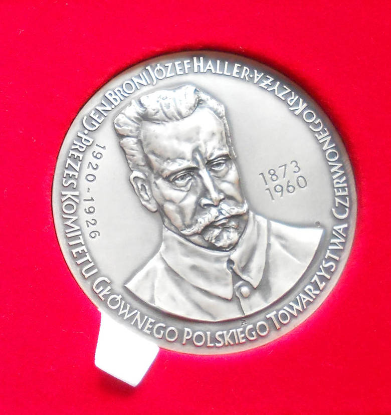 Pamiątkowy medal poświęcony gen. broni Józefowi Hallerowi (awers)