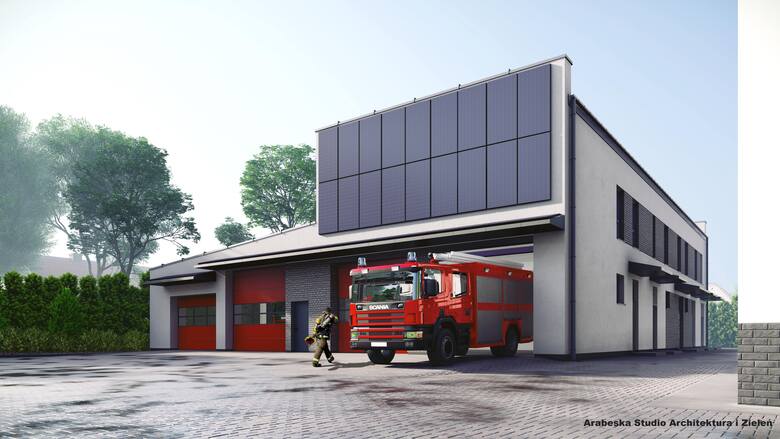 Rozpoczęła się przebudowa budynku remizy strażackiej w Mońkach. Nowy wygląd, pomieszczenia i instalacje fotowoltaiczne