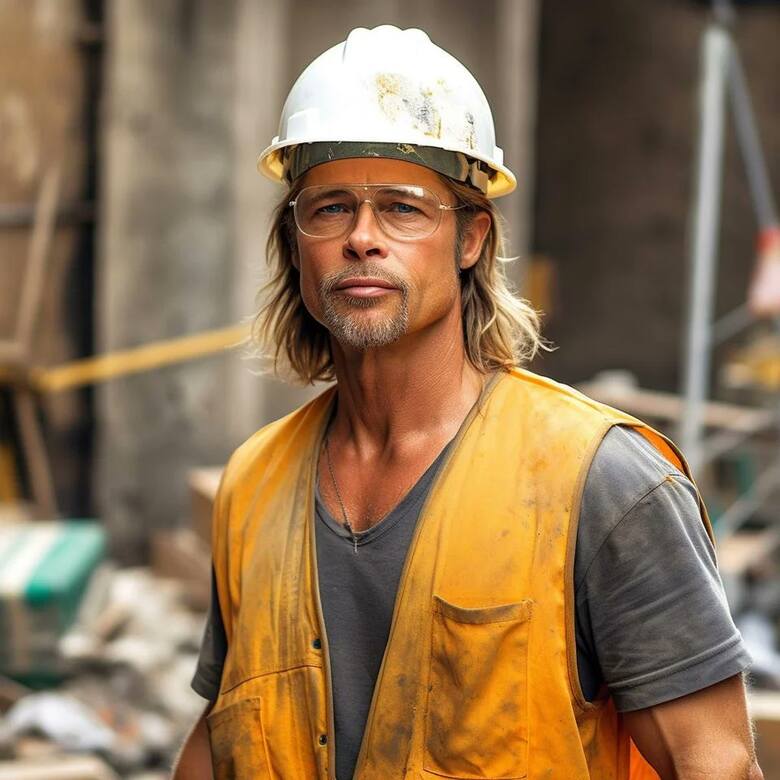 Brad Pitt zaczął dorabiać na budowie?