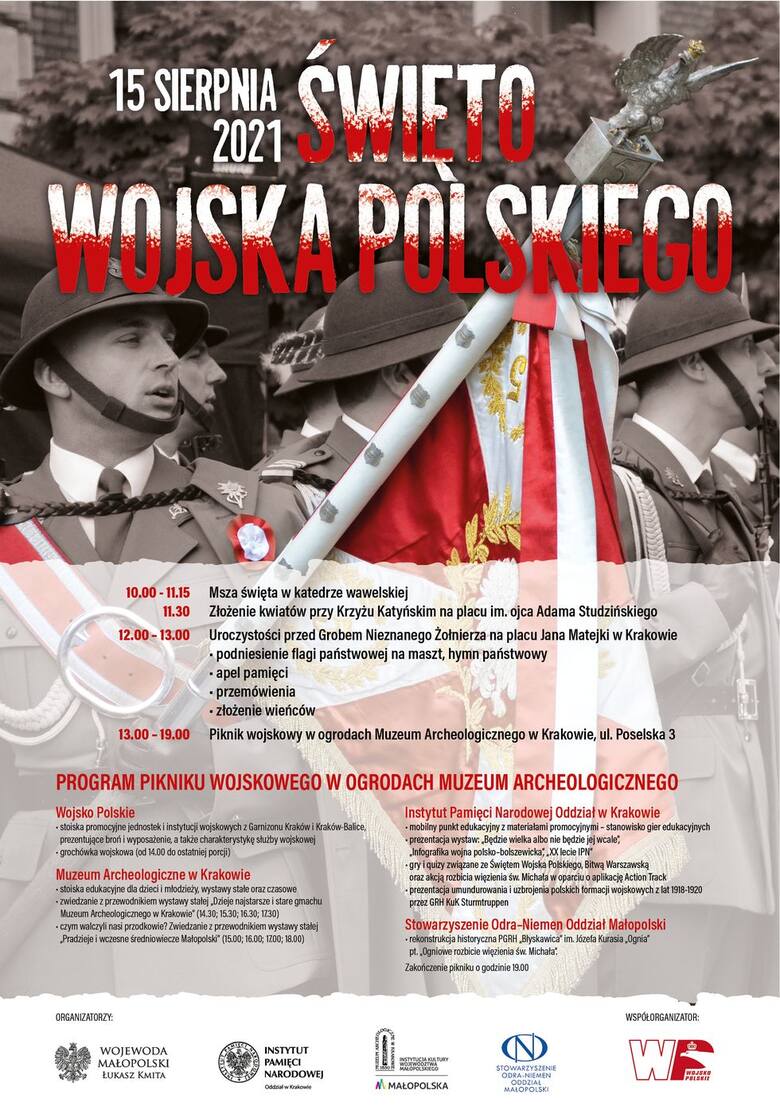 W niedzielę Święto Wojska Polskiego. Plan krakowskich obchodów