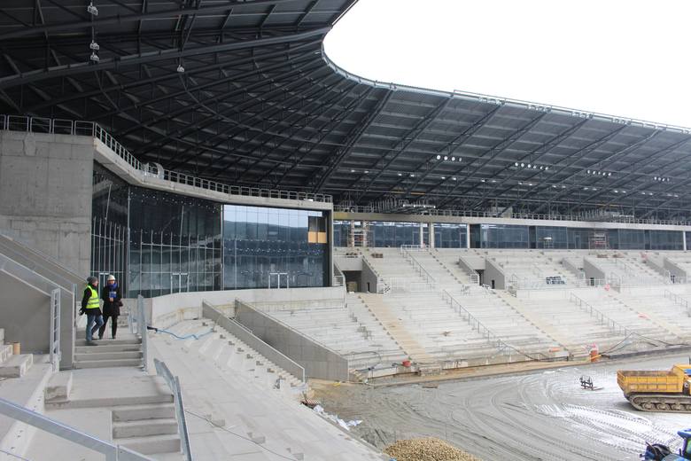 Jeszcze trzy miesiące i stadion w Tychach będzie skończony [WIDEO]