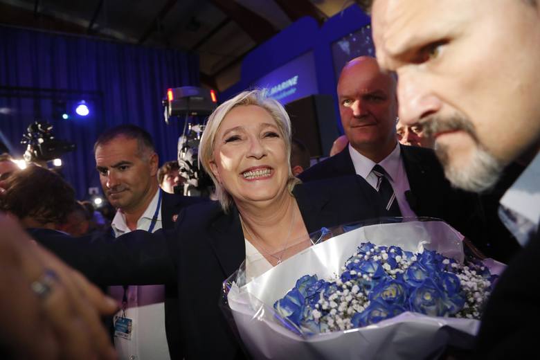 Marine Le Pen po ogłoszeniu wyników pierwszej tury wyborów prezydenckich