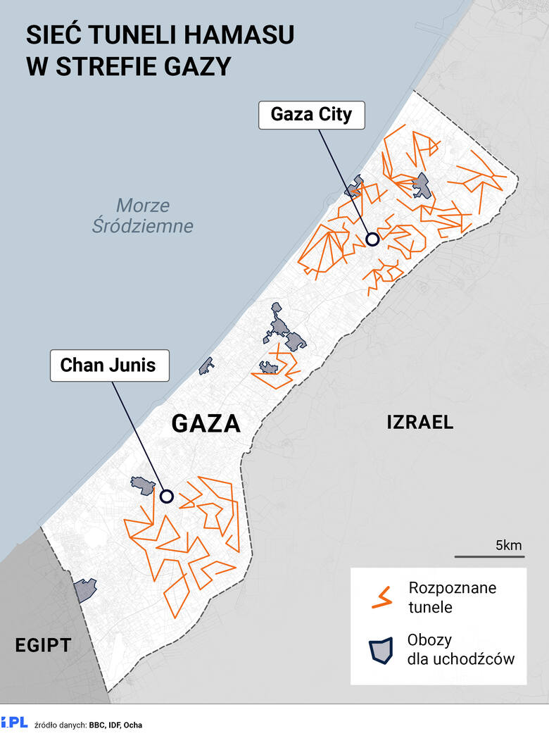 Izrael zdołał rozpoznać część sieci tuneli